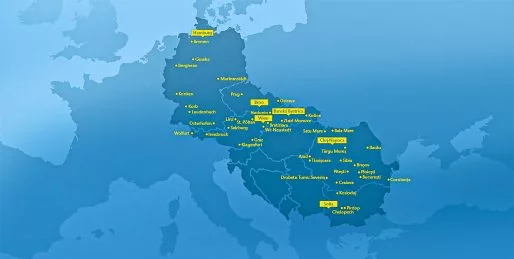 Simacek Karte Standorte Europa